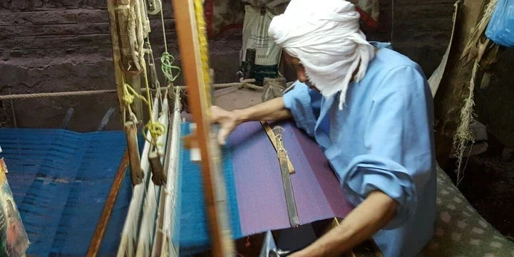 Traditional handloom weaving in Naqada, Upper Egypt