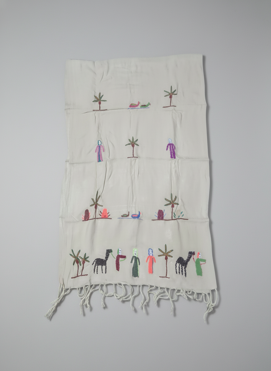 Heavy Shandweel shawl handwoven in Naqada, Upper Egypt