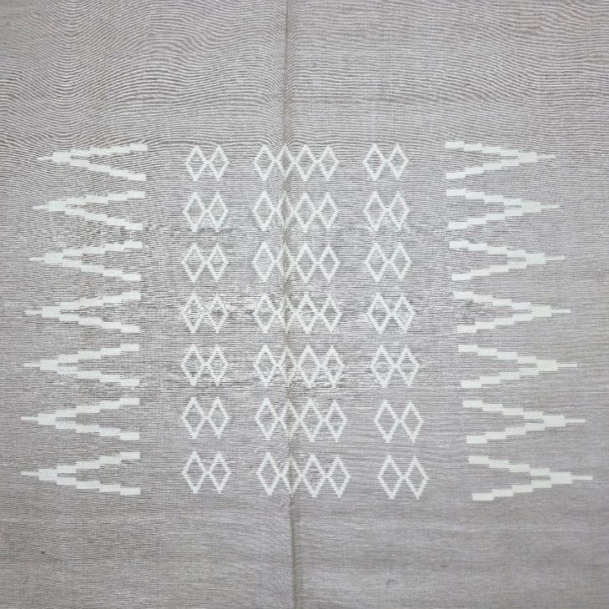 Handwoven Cotton Bedspread with Decorative Border – 240 × 260 cm | Fits King Size Beds