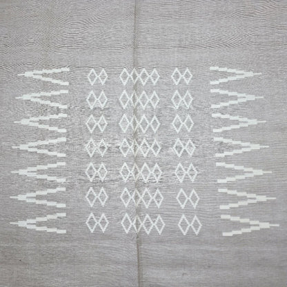 Handwoven Cotton Bedspread with Decorative Border – 240 × 260 cm | Fits King Size Beds