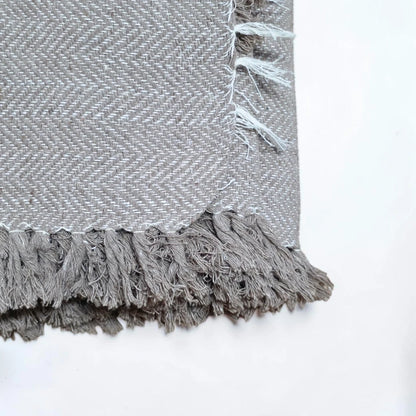 Handmade Cotton Sofa Throw – 100 × 250 cm | Fits 3-Seater Sofa