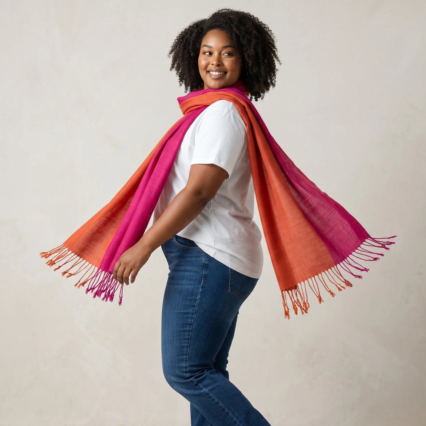 Two-Tone Shawl