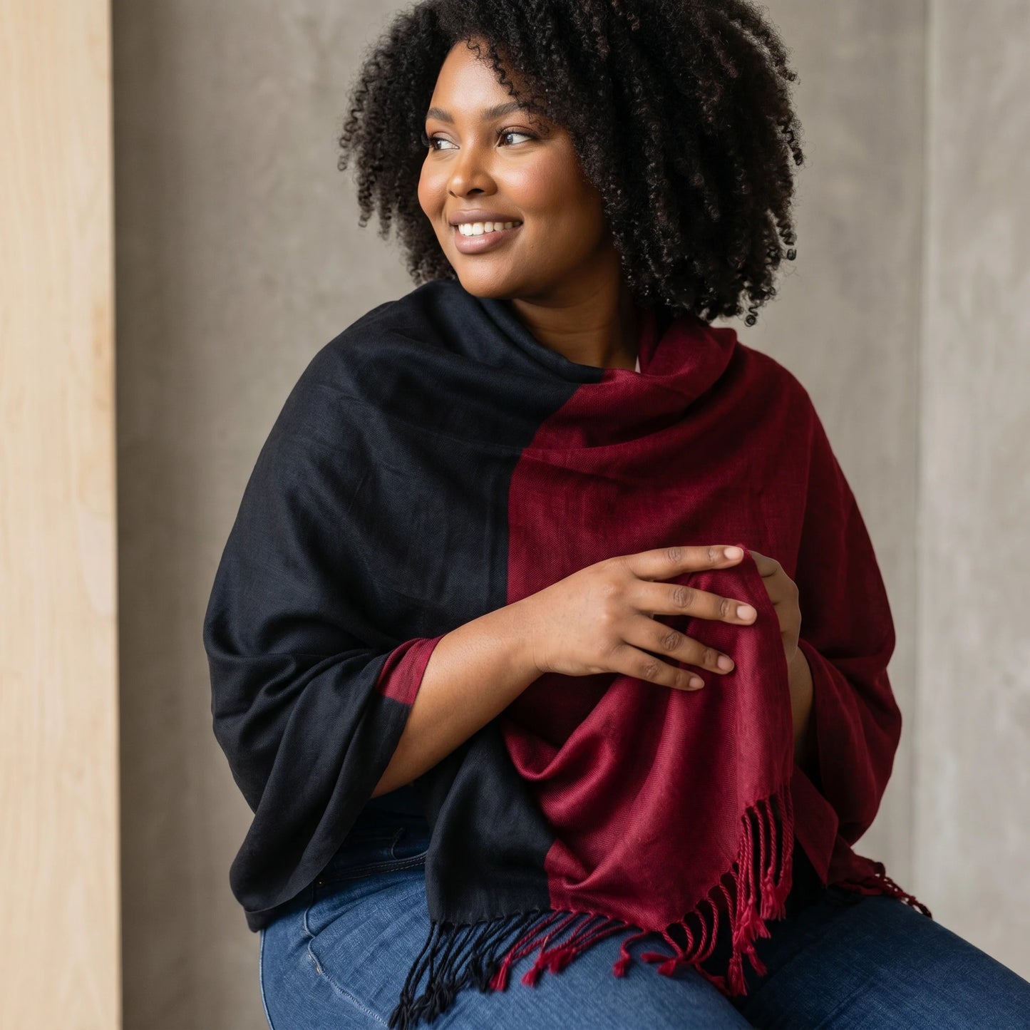 Two-Tone Shawl