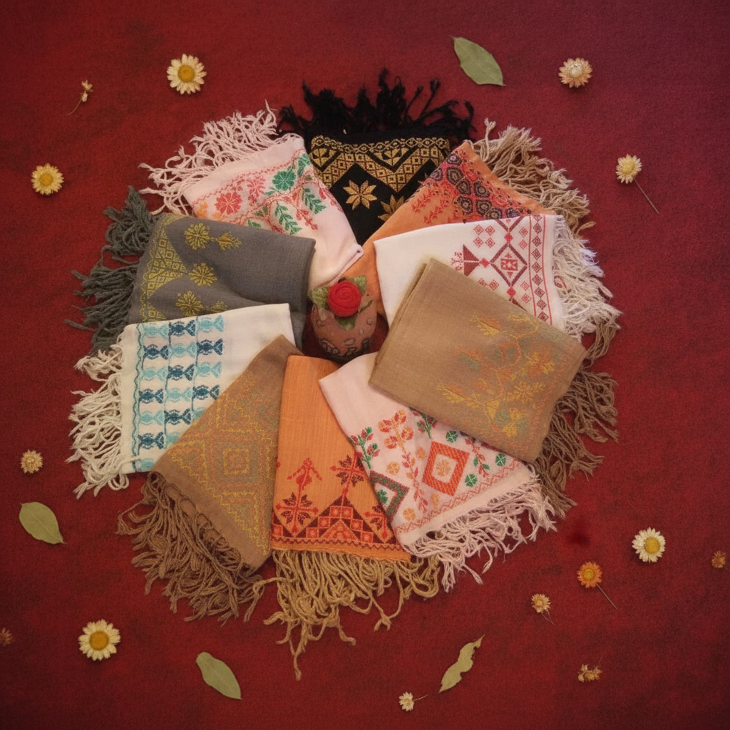 Ajoor Shawls - Flat Lay