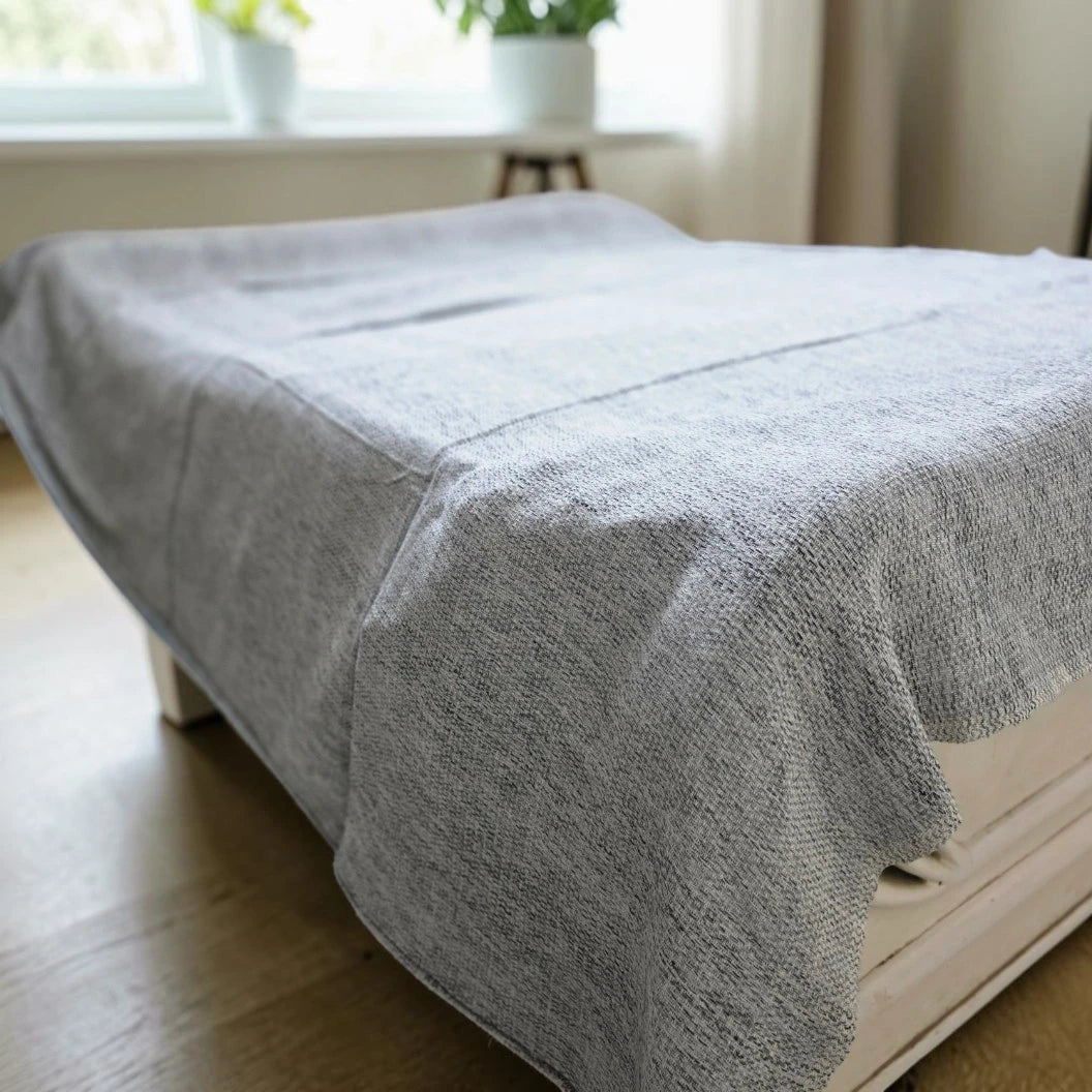Handmade Cotton Blanket – 240 × 260 cm | Fits 180–200 cm Bed - Naqada Hand Crafts