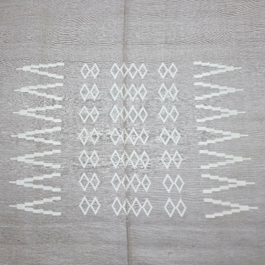 Handwoven Cotton Bedspread with Decorative Border – 240 × 260 cm | Fits King Size Beds - Naqada Hand Crafts