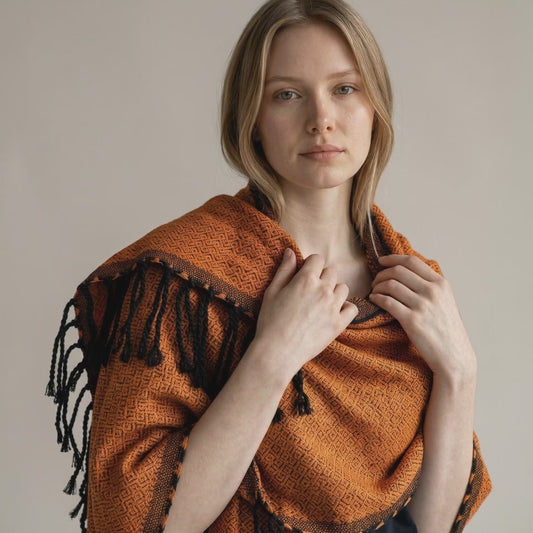 Four pedal Shawl (Double Face)